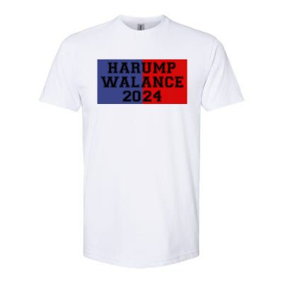 Harump Walance 2024 Harris Trump Walz Vance Funny 2024 Softstyle CVC T-Shirt