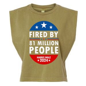 Harris Walz 2024 Fired By 81 Million People Kamala President Garment-Dyed Women's Muscle Tee