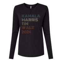 Harris Walz 2024 Kamala Harris Tim Walz Waltz Vintage Style Womens Cotton Relaxed Long Sleeve T-Shirt