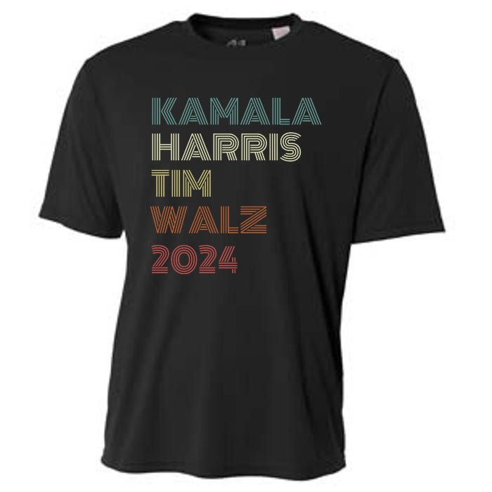 Harris Walz 2024 Kamala Harris Tim Walz Waltz Vintage Style Cooling Performance Crew T-Shirt