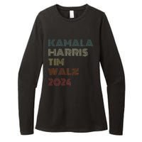 Harris Walz 2024 Kamala Harris Tim Walz Waltz Vintage Style Womens CVC Long Sleeve Shirt