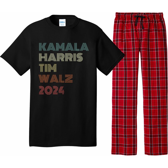 Harris Walz 2024 Kamala Harris Tim Walz Waltz Vintage Style Pajama Set