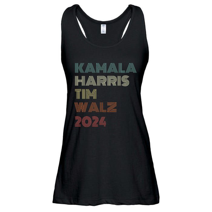 Harris Walz 2024 Kamala Harris Tim Walz Waltz Vintage Style Ladies Essential Flowy Tank