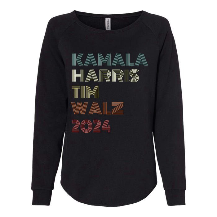 Harris Walz 2024 Kamala Harris Tim Walz Waltz Vintage Style Womens California Wash Sweatshirt