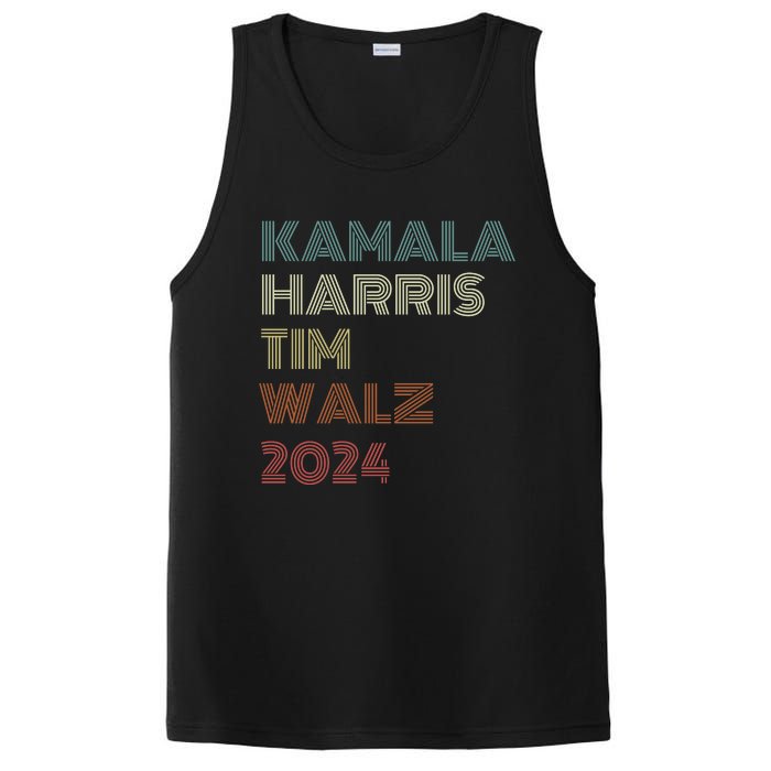 Harris Walz 2024 Kamala Harris Tim Walz Waltz Vintage Style PosiCharge Competitor Tank