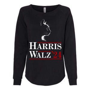 Harris Walz 2024 Cat Election Tim Kamala Womens California Wash Sweatshirt