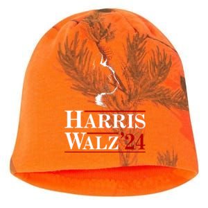 Harris Walz 2024 Cat Election Tim Kamala Kati - Camo Knit Beanie