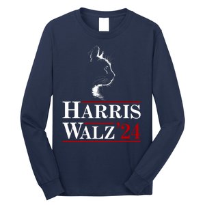 Harris Walz 2024 Cat Election Tim Kamala Long Sleeve Shirt