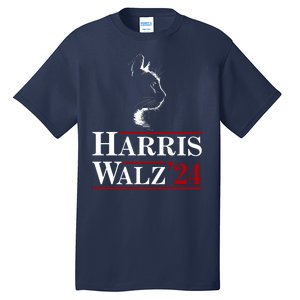 Harris Walz 2024 Cat Election Tim Kamala Tall T-Shirt