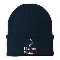 Harris Walz 2024 Cat Election Tim Kamala Knit Cap Winter Beanie