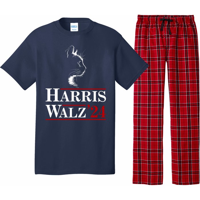 Harris Walz 2024 Cat Election Tim Kamala Pajama Set