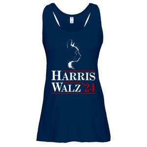 Harris Walz 2024 Cat Election Tim Kamala Ladies Essential Flowy Tank