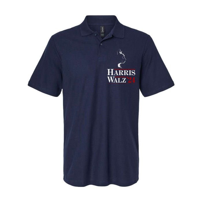 Harris Walz 2024 Cat Election Tim Kamala Softstyle Adult Sport Polo