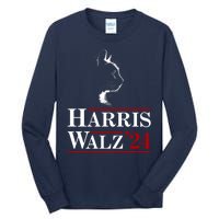 Harris Walz 2024 Cat Election Tim Kamala Tall Long Sleeve T-Shirt