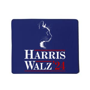 Harris Walz 2024 Cat Election Tim Kamala Mousepad