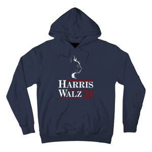 Harris Walz 2024 Cat Election Tim Kamala Tall Hoodie