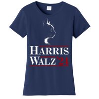 Harris Walz 2024 Cat Election Tim Kamala Women's T-Shirt