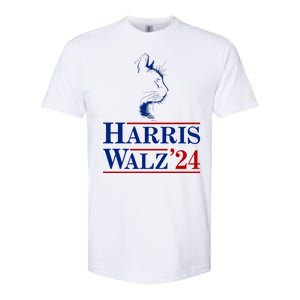 Harris Walz 2024 Cat Election Tim Kamala Softstyle CVC T-Shirt