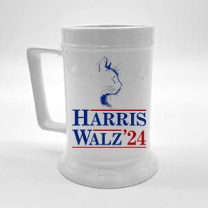 Harris Walz 2024 Cat Election Tim Kamala Beer Stein