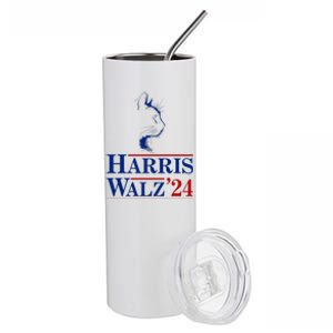 Harris Walz 2024 Cat Election Tim Kamala Stainless Steel Tumbler