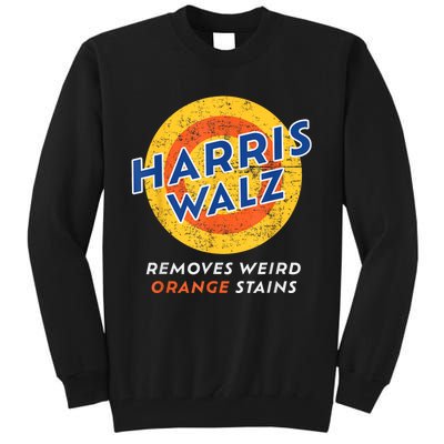 Harris Walz 2024 Waltz Removes Weird Orange Stains Tall Sweatshirt