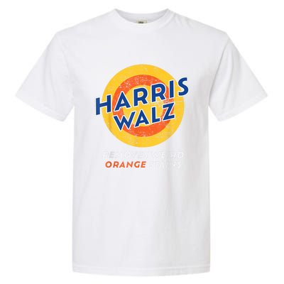 Harris Walz 2024 Waltz Removes Weird Orange Stains Garment-Dyed Heavyweight T-Shirt