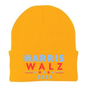 Harris Walz 2024 Election Blue Knit Cap Winter Beanie