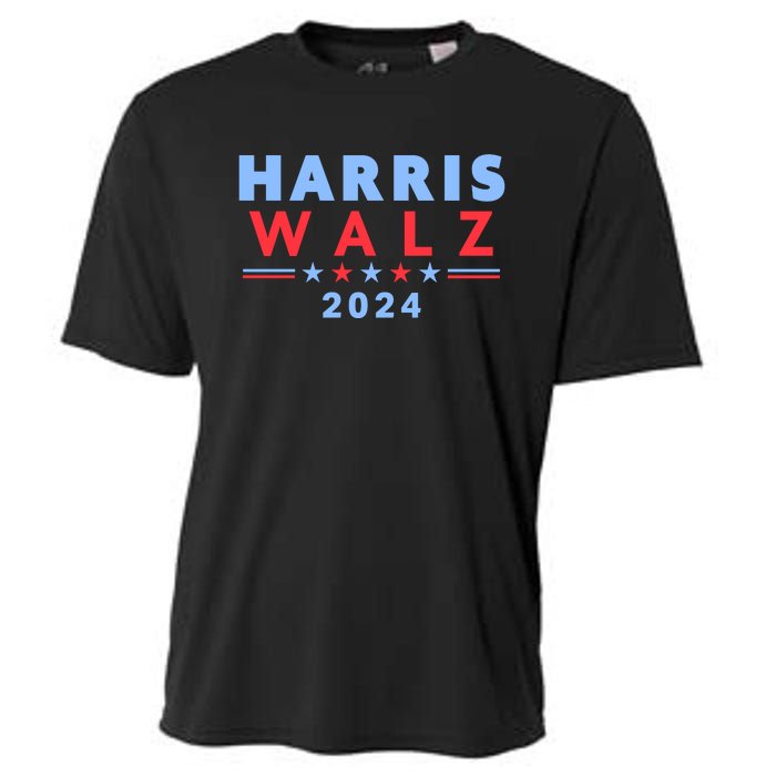 Harris Walz 2024 Election Blue Cooling Performance Crew T-Shirt