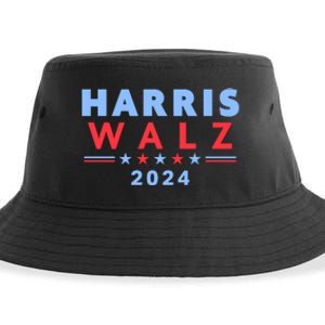 Harris Walz 2024 Election Blue Sustainable Bucket Hat