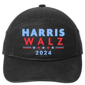 Harris Walz 2024 Election Blue 7-Panel Snapback Hat