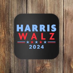 Harris Walz 2024 Election Blue Coaster