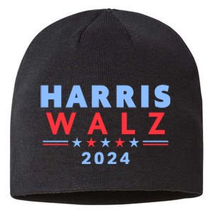 Harris Walz 2024 Election Blue Sustainable Beanie