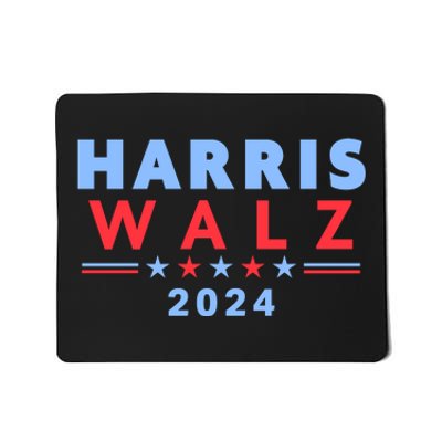 Harris Walz 2024 Election Blue Mousepad