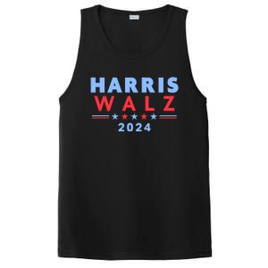 Harris Walz 2024 Election Blue PosiCharge Competitor Tank