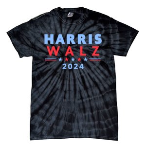 Harris Walz 2024 Election Blue Tie-Dye T-Shirt