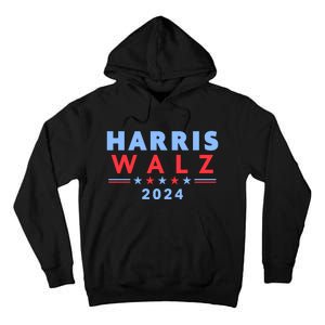 Harris Walz 2024 Election Blue Tall Hoodie