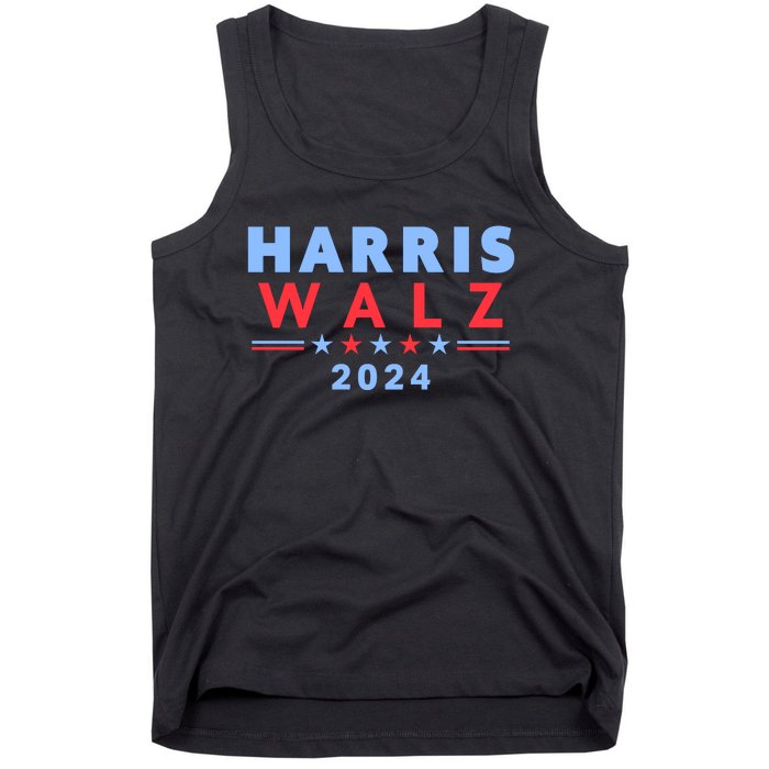 Harris Walz 2024 Election Blue Tank Top