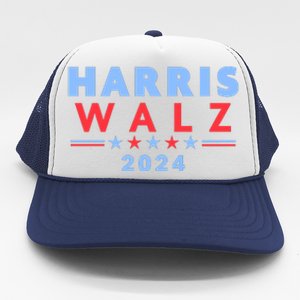 Harris Walz 2024 Election Blue Trucker Hat