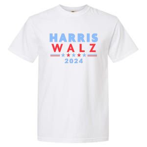 Harris Walz 2024 Election Blue Garment-Dyed Heavyweight T-Shirt