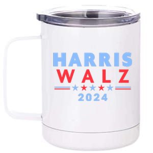 Harris Walz 2024 Election Blue 12 oz Stainless Steel Tumbler Cup