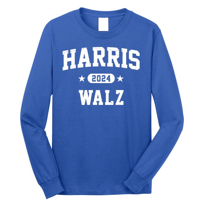 Harris Waltz 2024 Election Democrat Long Sleeve Shirt