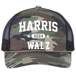 Harris Waltz 2024 Election Democrat Retro Rope Trucker Hat Cap