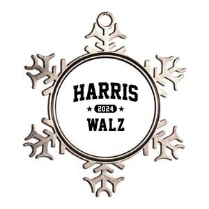 Harris Waltz 2024 Election Democrat Metallic Star Ornament