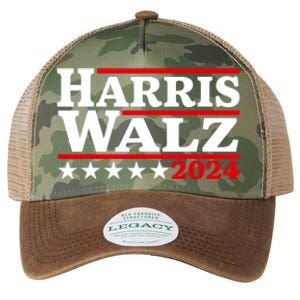 Harris Walz 2024 Election Logo Legacy Tie Dye Trucker Hat