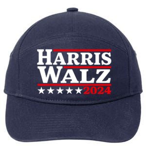 Harris Walz 2024 Election Logo 7-Panel Snapback Hat