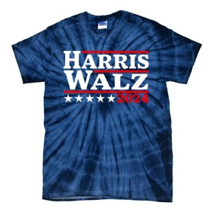 Harris Walz 2024 Election Logo Tie-Dye T-Shirt