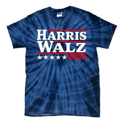 Harris Walz 2024 Election Logo Tie-Dye T-Shirt