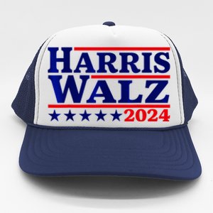 Harris Walz 2024 Election Logo Trucker Hat