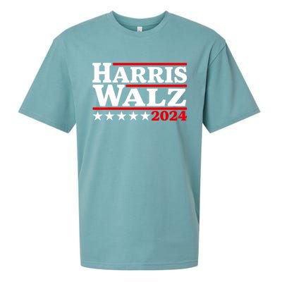 Harris Walz 2024 Election Logo Sueded Cloud Jersey T-Shirt