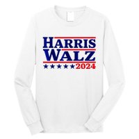 Harris Walz 2024 Election Logo Long Sleeve Shirt